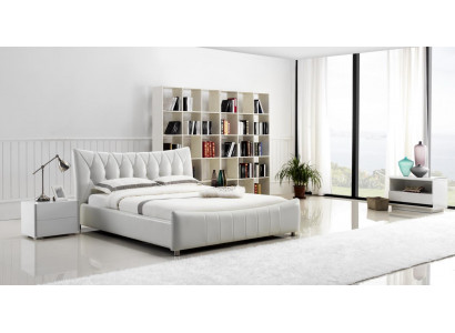 Lit de design moderne Lits XXL Hôtel de luxe Style double Cuir 140 160