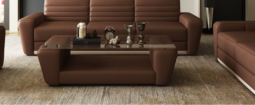 Table basse moderne en verre design Table d'appoint Table de salon Table basse de canapé