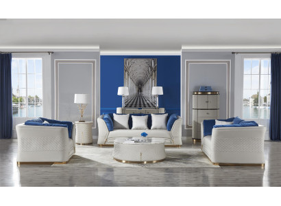 Meubles design Chesterfield canapé ensemble de canapés 3+2+2 canapé suite classique