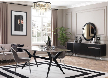 Salle à manger de luxe Table à manger Design Loft Table Mobilier Ameublement