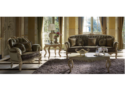 Ensemble de sièges 3+2 places Canapés rembourrés de design Tissu Relax Classic s neuf Marron