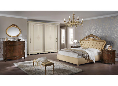 Lit Armoire Tiroir Mobilier de chambre Table de chevet avec tiroirs Commode neuf