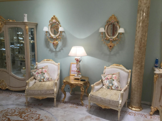 Fauteuil Canapé Table basse Table Canapés Salon Ensemble 2x Fauteuil Table d'appoint 3 pièces