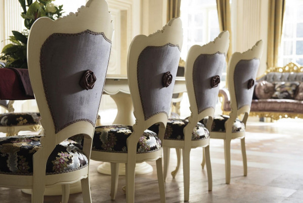 Suite de meubles en bois 2x chaises avec accoudoirs 4x chaise Table nouvelle Salle à manger Ensemble 7 pièces