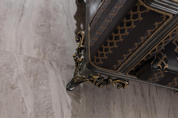 Luxe Ensemble de canapés Chesterfield 3+1 place Canapé classique Siège baroque Rembourrage