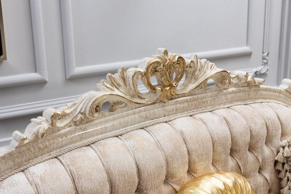 Canapé design 3 places Chesterfield en tissu de luxe pour canapé tissus textile neuf