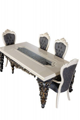 Table a manger de luxe Tables baroques Table de salle a manger Meubles classiques Tables de salle a manger