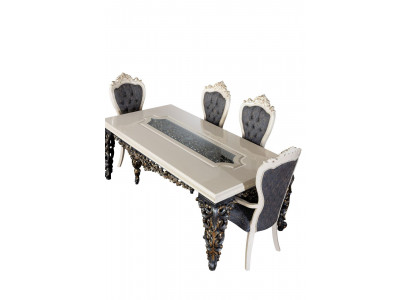 Table a manger de luxe Tables baroques Table de salle a manger Meubles classiques Tables de salle a manger
