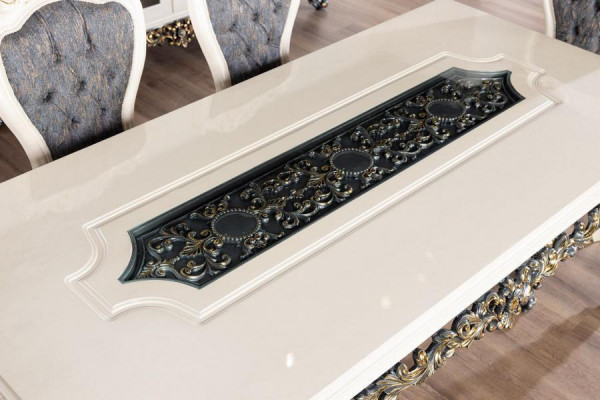 Table a manger de luxe Tables baroques Table de salle a manger Meubles classiques Tables de salle a manger