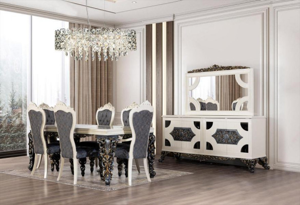 Table a manger de luxe Tables baroques Table de salle a manger Meubles classiques Tables de salle a manger