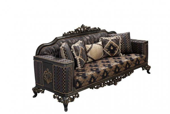 Chesterfield canapé design 3 places Luxe Canapés Tissu de rembourrage neuf
