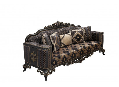 Chesterfield canapé design 3 places Luxe Canapés Tissu de rembourrage neuf