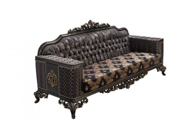 Chesterfield canapé design 3 places Luxe Canapés Tissu de rembourrage neuf