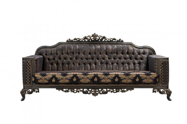 Chesterfield canapé design 3 places Luxe Canapés Tissu de rembourrage neuf