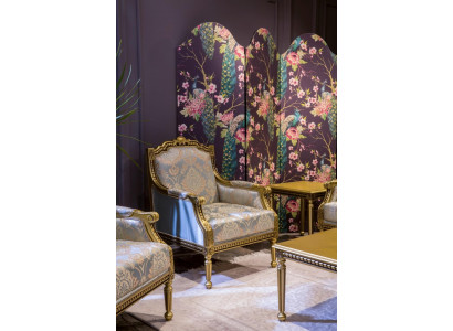 Fauteuil individuel de luxe 1 place Siège rembourré Designer Textile Tissu de siège Art déco
