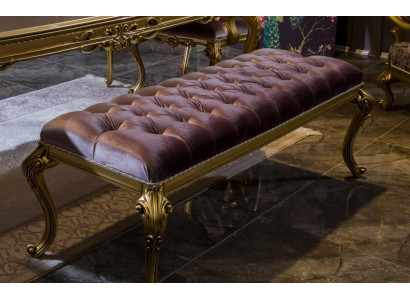 Tabouret de luxe Designer Chesterfield Velours Tabouret d'appoint Tabouret rembourré