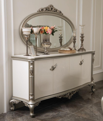 Luxueux Commode Miroir Groupe Bois Console Buffet Tiroirs Consoles