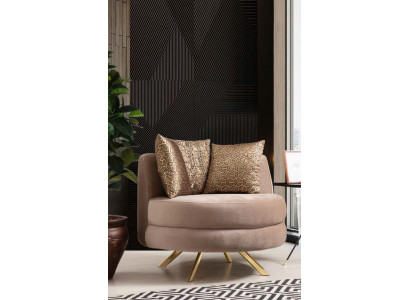 Fauteuil meubles design de luxe Style classique Textile Salon Lounge nouveau