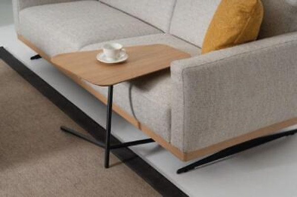 Canapé d'angle Canapé en L Fauteuil Table basse Table d'appoint Tapisserie