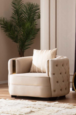Salon Fauteuil de luxe moderne design Chesterfield 1 place mobilier italien