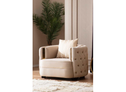 Salon Fauteuil de luxe moderne design Chesterfield 1 place mobilier italien