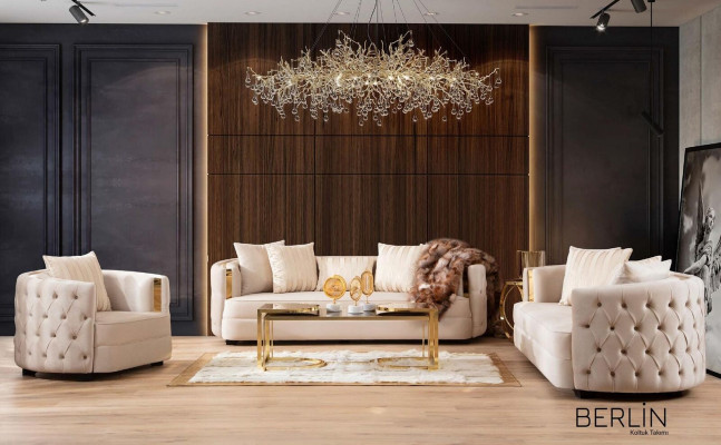 Salon Fauteuil de luxe moderne design Chesterfield 1 place mobilier italien