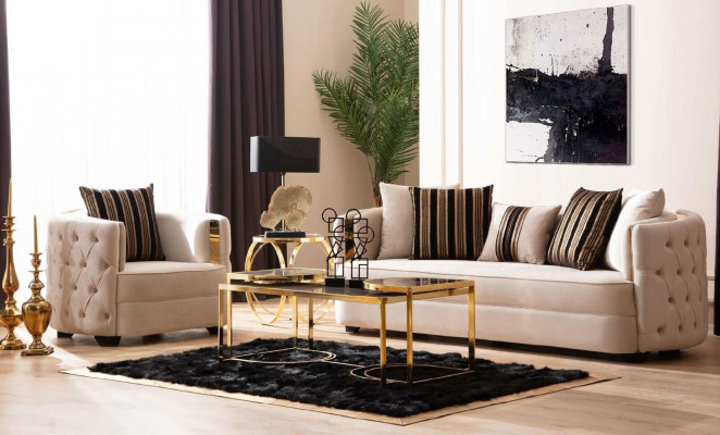 Salon Fauteuil de luxe moderne design Chesterfield 1 place mobilier italien