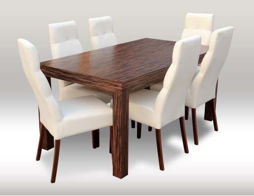 Designer Table à manger avec 6 chaises Groupe de salle à manger Chaise Tables