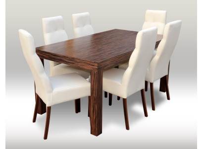 Designer Table à manger avec 6 chaises Groupe de salle à manger Chaise Tables