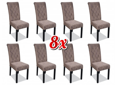 Chaises Chesterfield multicolores x8 fauteuils de luxe designer fauteuils rembourrés inclinables