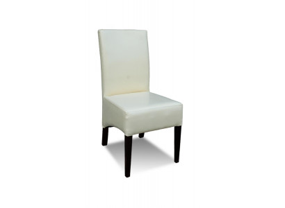 Bois massif Blanc Bois CHAISE EN CUIR DE DESIGNER Salle à manger CHAISE MODERNE Décorative