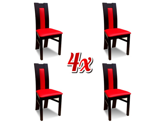 Suite Siège Rembourrage Bois 4x Chaises Salon nouveau Salle à manger Ensemble de chaises