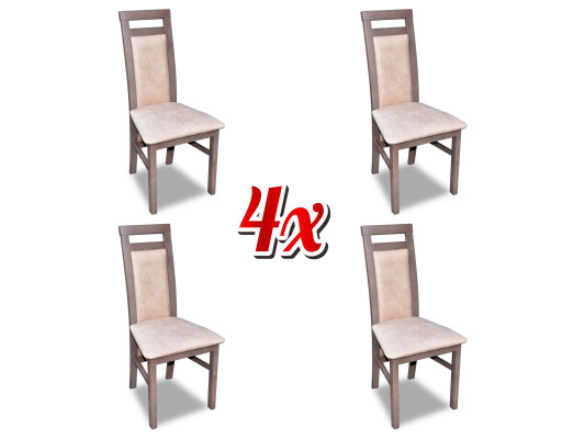 Ensemble de chaises modernes pour salle à manger, 4 chaises avec revêtement de siège, groupe de cuisine neuf.