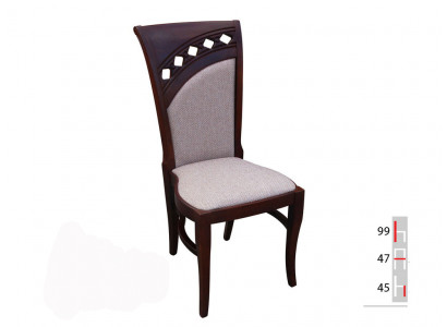 Bois massif Bois Tissu Chaise MODERN DESIGNER Salle à manger CHAISE Décor de cuisine