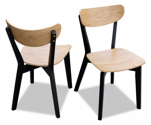 Chaise Marron Luxe Salle à manger Bois Mobilier design moderne Élégant neuf