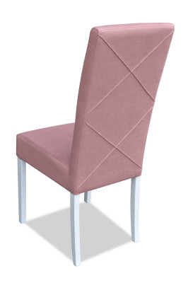 La chaise de salle à manger de luxe Chaise rose Design Fauteuil Meubles Chaise en bois neuf