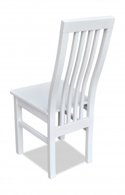 Chaise de salle à manger classique, chaise de salle à manger de designer, chaise luxueuse en bois blanc