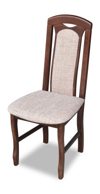 Chaise sans accoudoir Chaise de salle à manger Bois Tissu Design de salle à manger Fauteuil