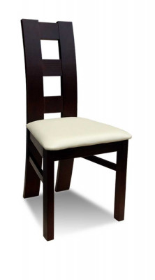 Bois massif Blanc Noir Bois Chaise DESIGNER Salle à manger CHAISE MODERNE Décorative