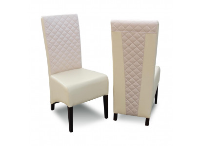 Bois massif Bois blanc CHAISE DE SALLE À MANGER DESIGNER Chaise en cuir DÉCORATION MODERNE