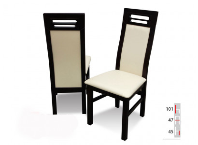 Bois massif Chaise en bois MODERNE LONGUE CHAISE DE SALLE À MANGER DESIGNER DE CUISINE Décorative