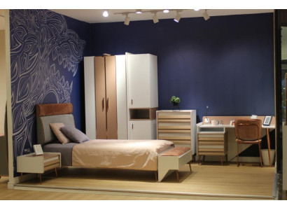 Chambre d'enfant complète Ensemble de chambre d'enfant Armoire Commode Bureau 6 pièces.