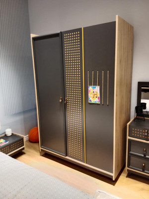 Armoire Armoire Mobilier de chambre de luxe Armoires Enfants Bois Chambre d'enfants