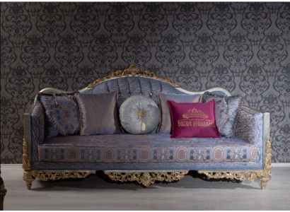 Canapé design 3 places Revêtement Luxe Classique Canapés en tissu Chesterfield