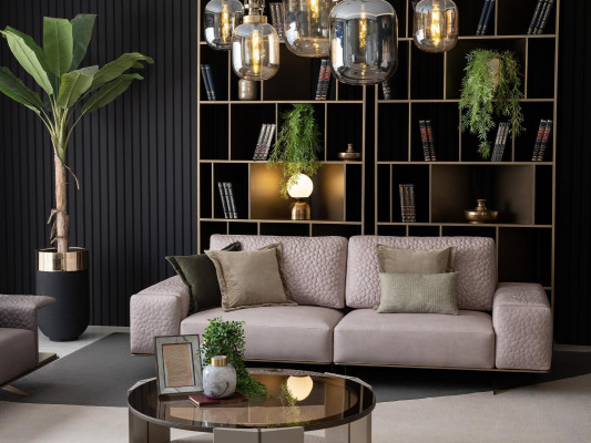 Ensemble de canapés de luxe 3+3+1 Sièges Ensembles de meubles Rembourrage de sièges