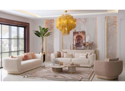 Ensemble de canapé 3+3+1 Siège Canapé Coussin de siège Design Meubles de luxe neuf