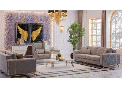 Ensemble canapé moderne 3+2+1 places, mobilier de luxe Conception de canapé