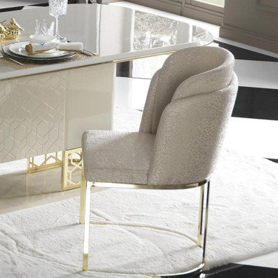 Ensemble de salle à manger de luxe, table à manger avec 4 fauteuils, ensemble de salle à manger, groupe de chaises de salle à manger