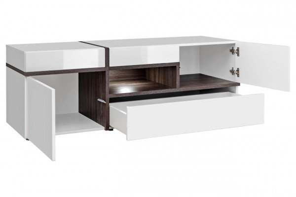 Ensemble de 5 pièces Mobilier moderne pour salle de séjour, TV, buffet bas, armoire, unités murales en bois neuf.