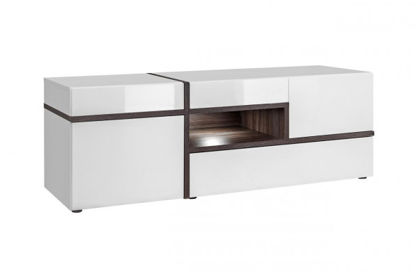Ensemble de 5 pièces Mobilier moderne pour salle de séjour, TV, buffet bas, armoire, unités murales en bois neuf.
